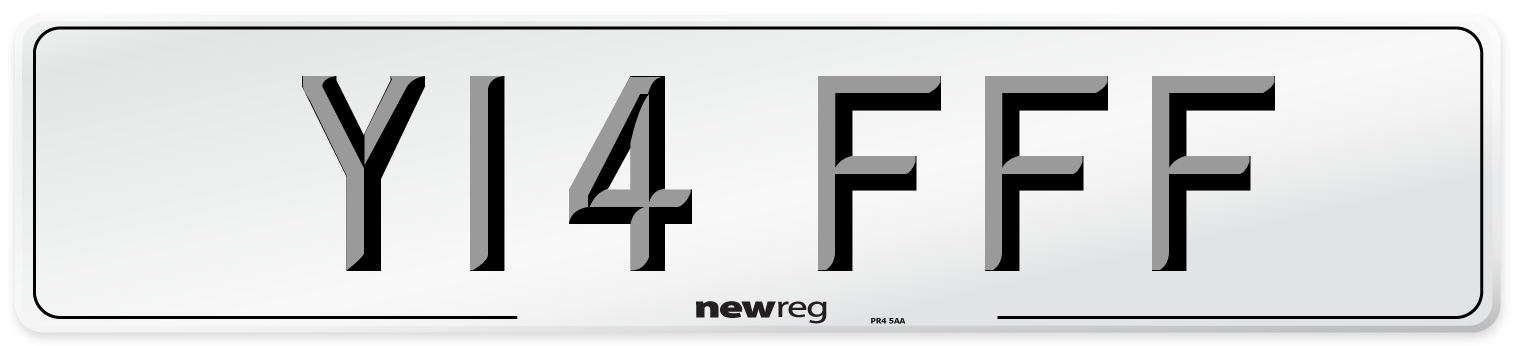 Y14 FFF Number Plate from New Reg